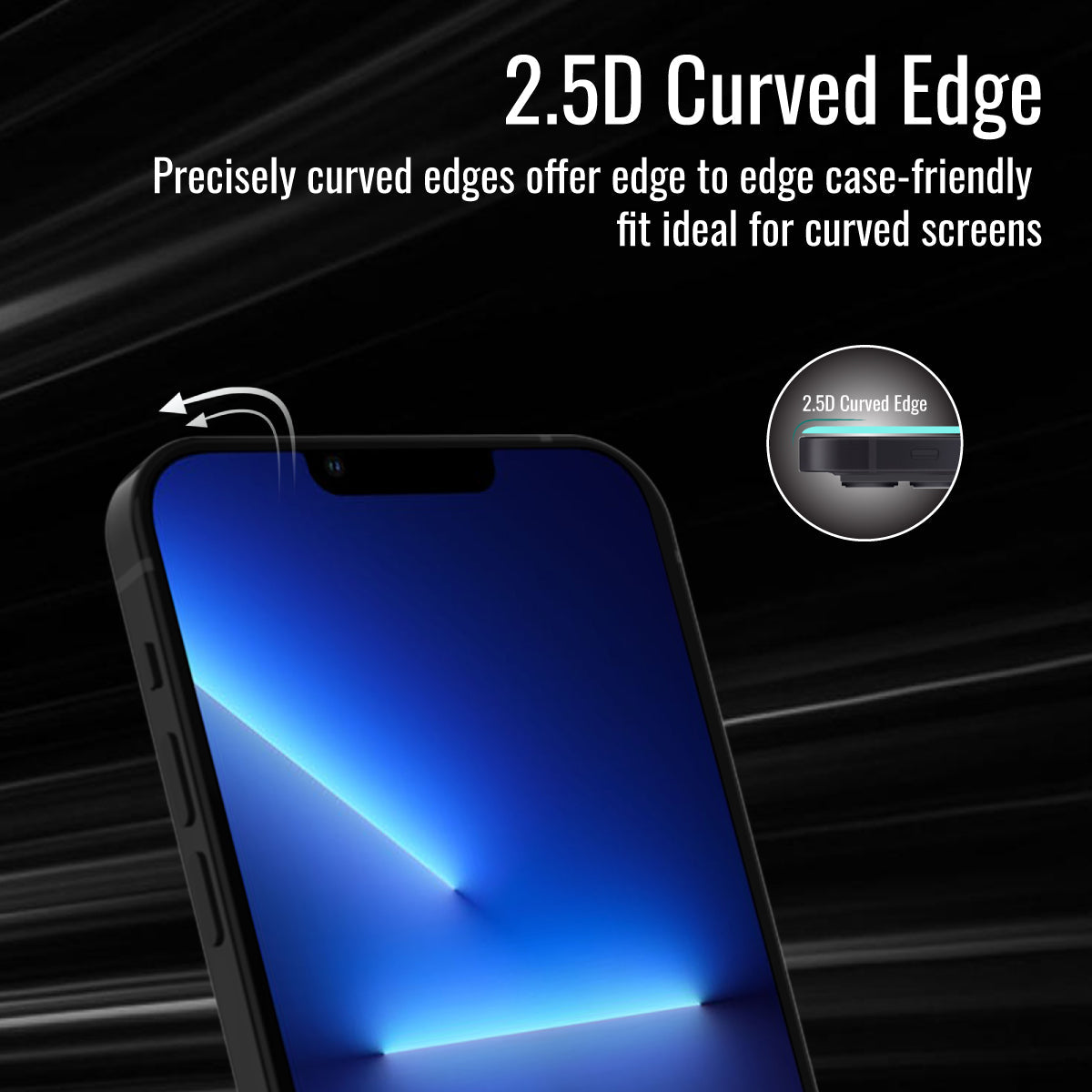 Promate Privacy Screen Protector for iPhone 12 Pro Max, Premium 9H Hardness Anti-Spy Tempered Glass Protector with Scratch-Resistant, Shatter Protection and Anti-Microbial Protector, Spartan-I12max