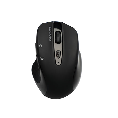 Promate 1600DPI Wireless Mouse, Portable 2.4Ghz Precision Tracking EZGrip™ Ergonomic Mouse with 10m Range, Nano USB Receiver, Adjustable DPI Switch and 6 Programmable Buttons for MacBook, Asus, Hp, Sony, Cursor