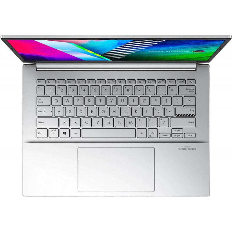 ASUS VIVOBOOK K3400PH Laptop - 14" WQXGA+ OLED 90Hz, Intel Core i7-11370H, 8GB RAM, 512GB SSD, Nvidia GeForce GTX 1650 4GB, Windows 10H - Cool Silver