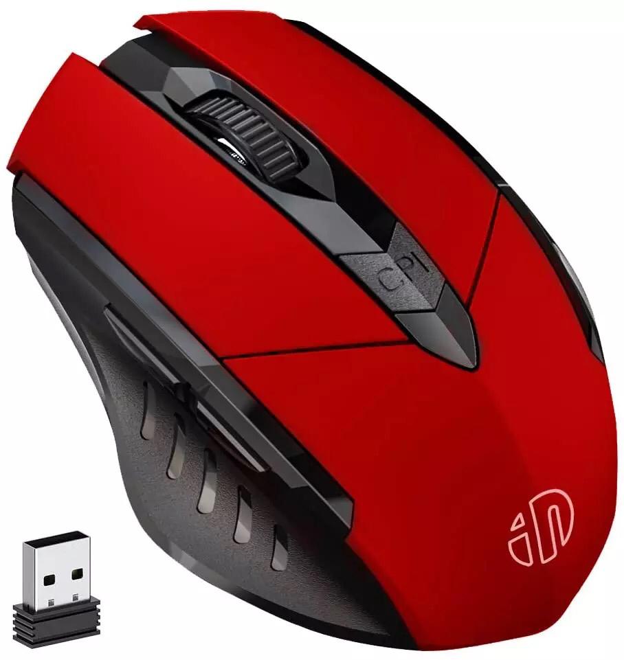 USB Wireless Mouse - Red