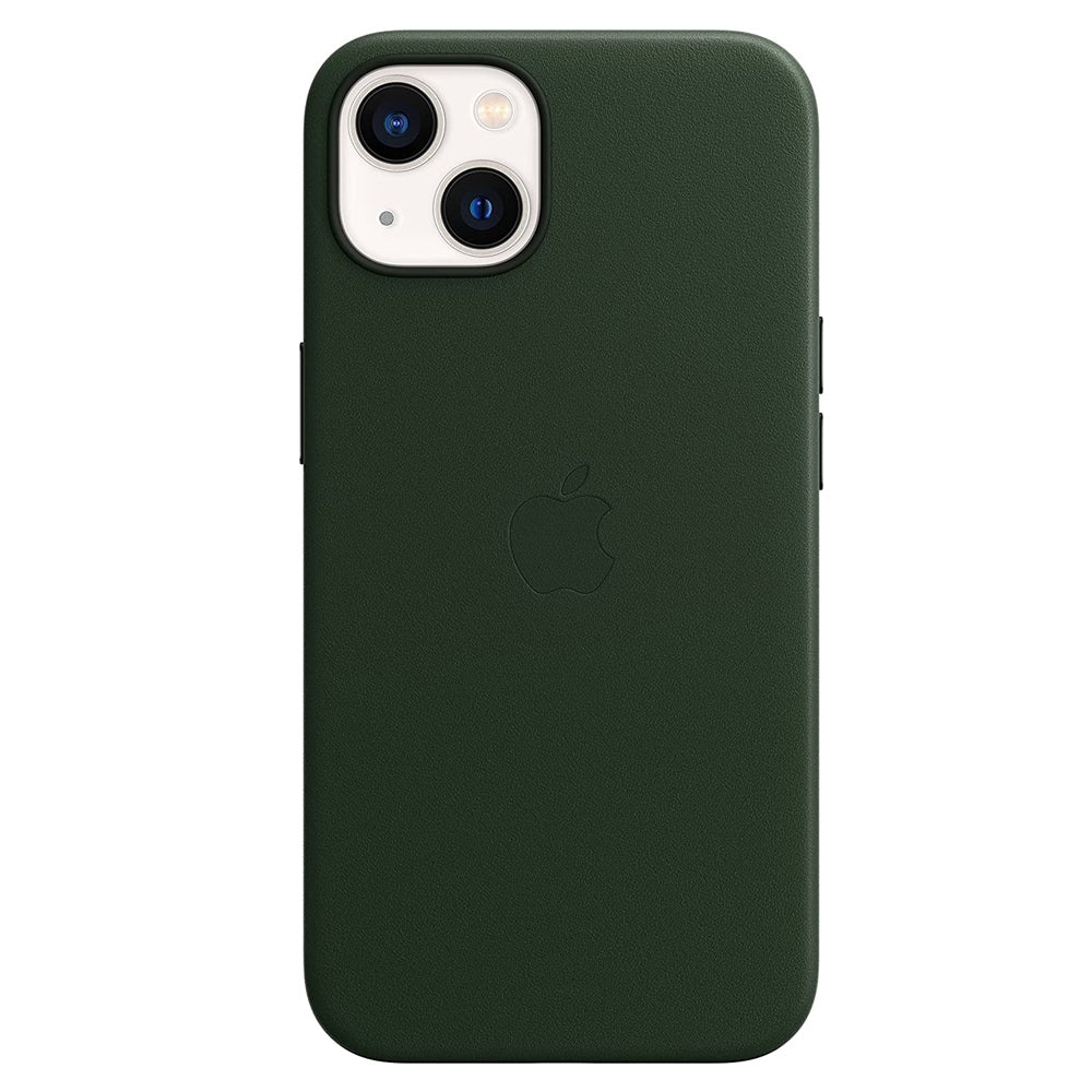 Apple iPhone 13 Leather Case MM173 Sequoia Green With Magsafe