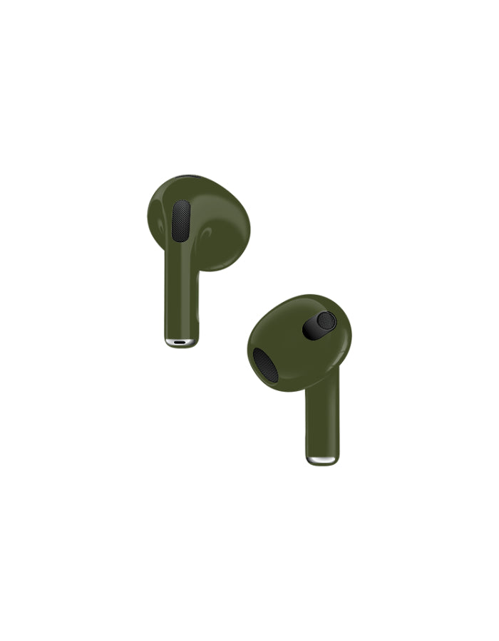 Caviar Customized Airpods 3rd Generation Automotive Grade Scratch Resistant Full Paint Glossy, Army Green