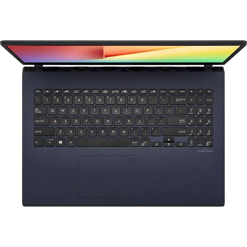 Asus VivoBook X571LI-BQ336 Laptop - 15'6 FHD | Intel®Core i7-10870H | 16GB RAM | 512GB SSD + 1TB HDD | NVidia GeForce GTX 1650Ti 4GB | FP Reader | Free DOS (NO WINDOWS)- Black. ENG KB