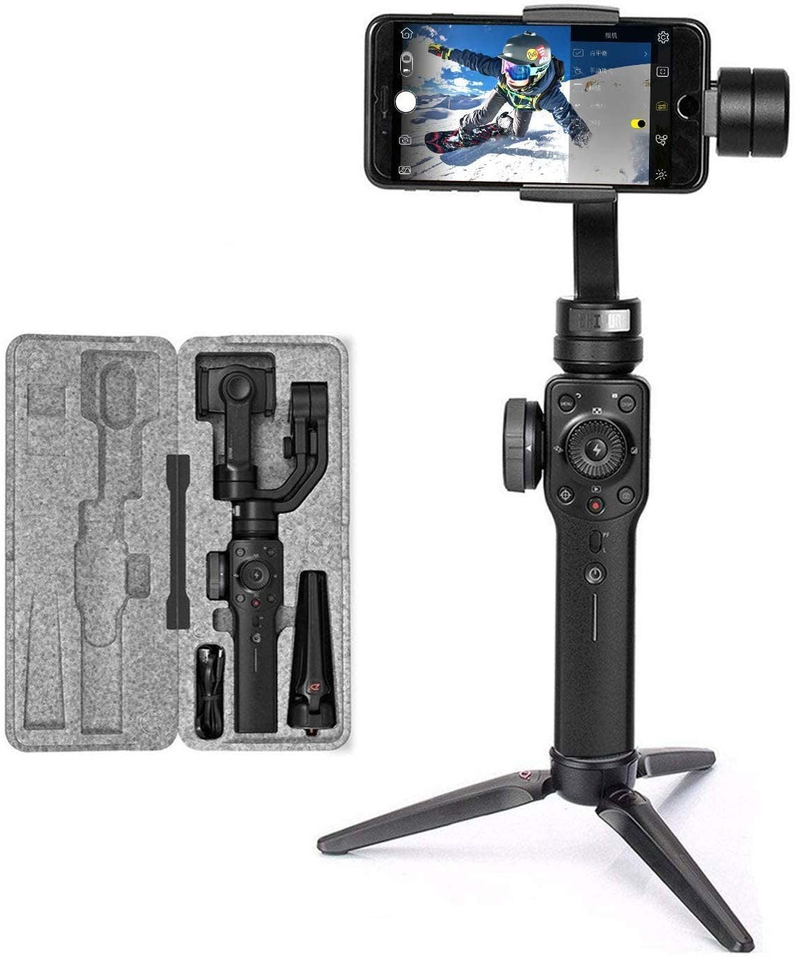 Zhiyun Smooth 4 Mobile Gimbal Stabilizer For Smartphones - Black