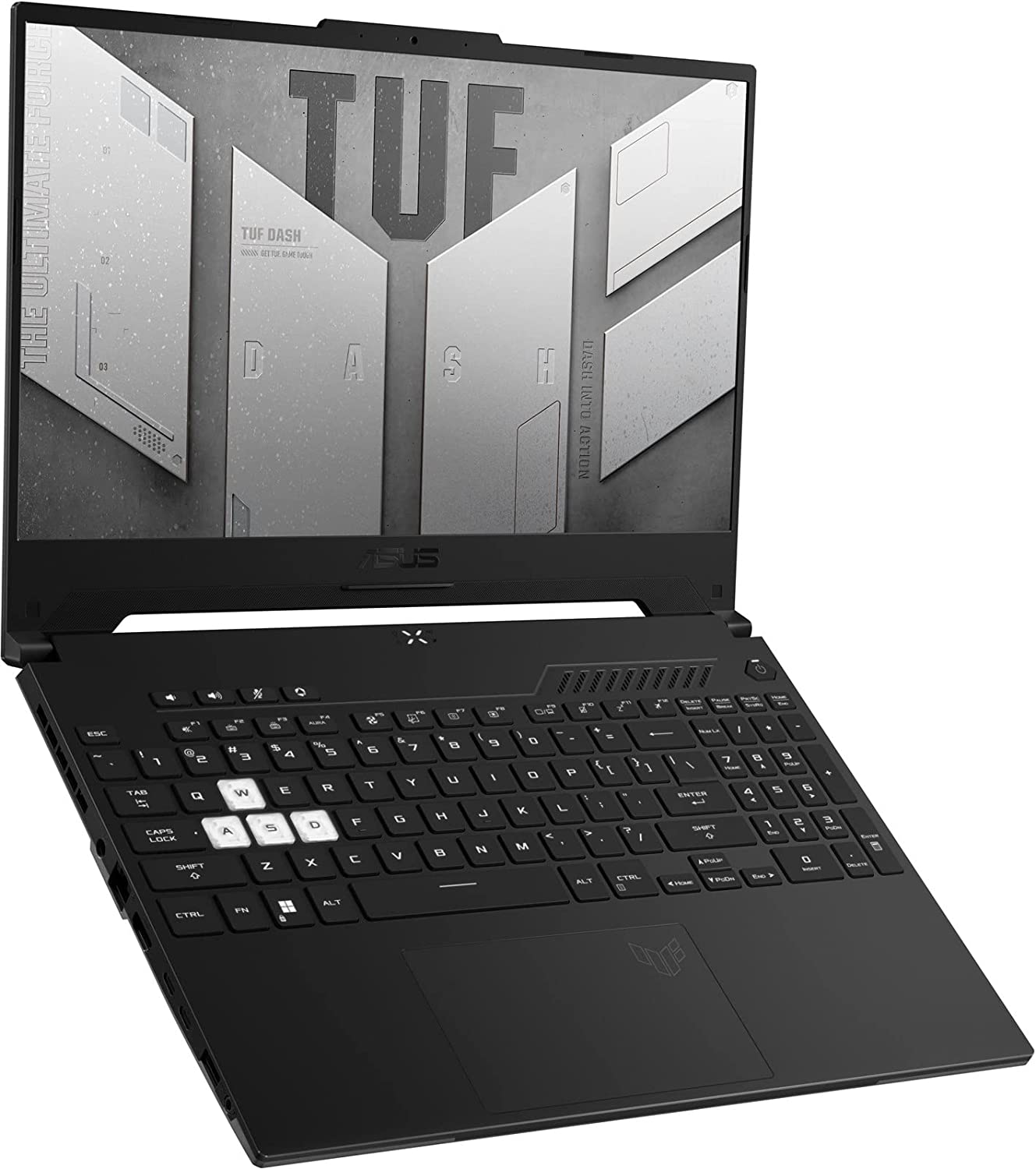Asus TUF Dash F15 FX517ZC Gaming Laptop - 15.6" FHD 144Hz, Intel Core i5-12450H, 8GB RAM, 512GB SSD, Nvidia GeForce RTX 3050 4GB, FreeDOS - Off-Black