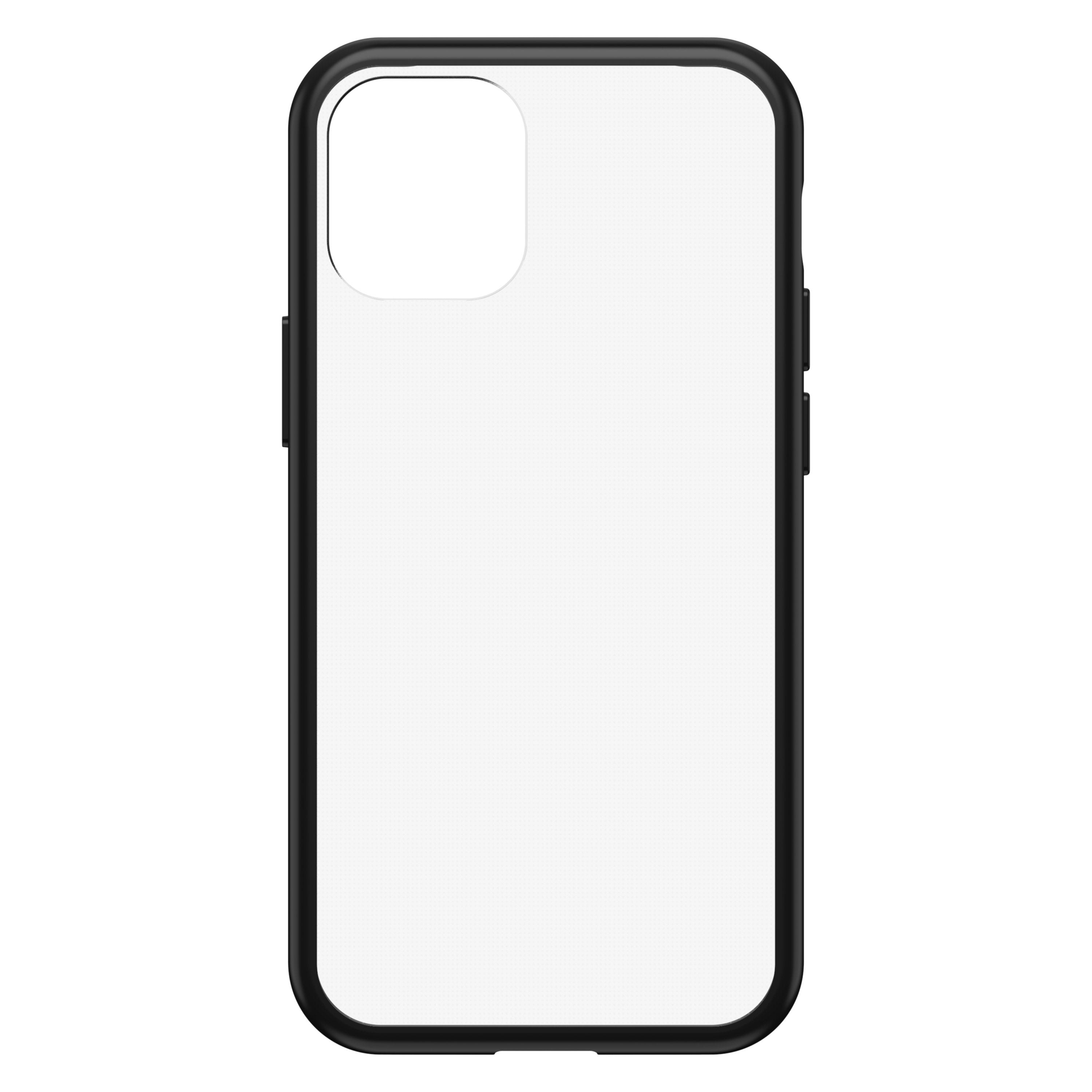 OtterBox Apple iPhone 12 Mini React Clear case - Ultra-Slim and Lightweight Cover w/ Military Grade Drop Protection, Wireless Charging Compatible - Clear w/ Black Frame