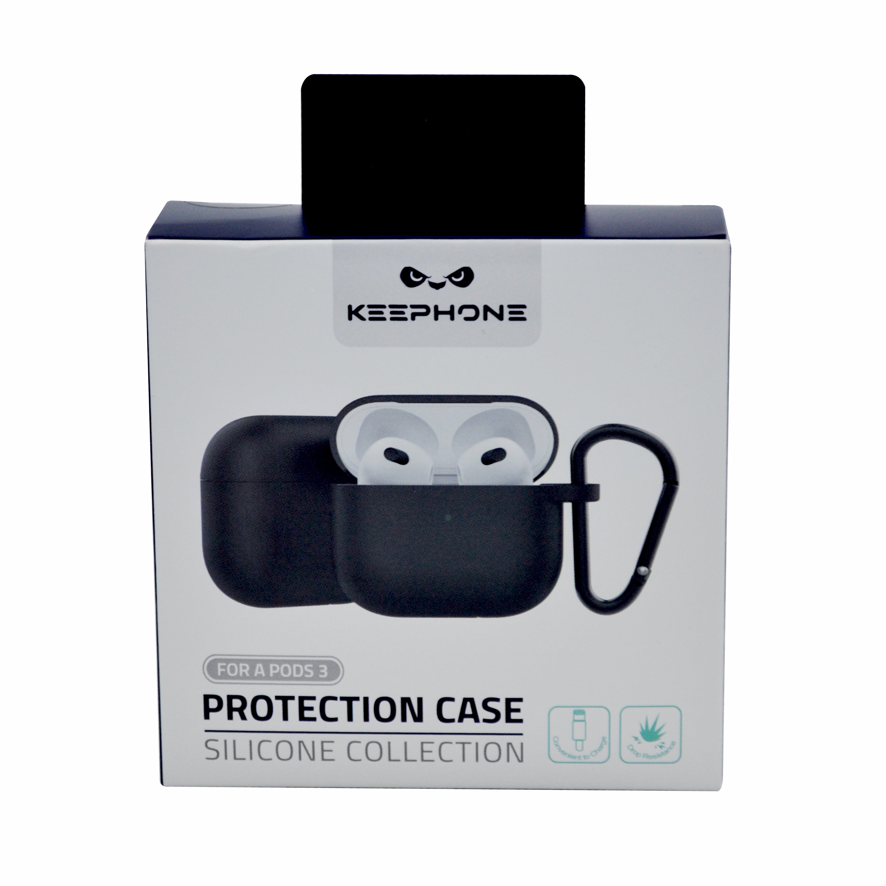 Keephone AirPods 3 Silicone Case Black