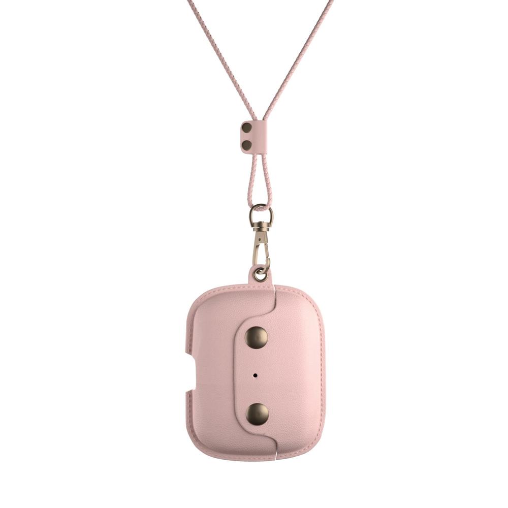 Woodcessories - Premium AirPod Pro Leather Necklace Strap Case - Old Rose