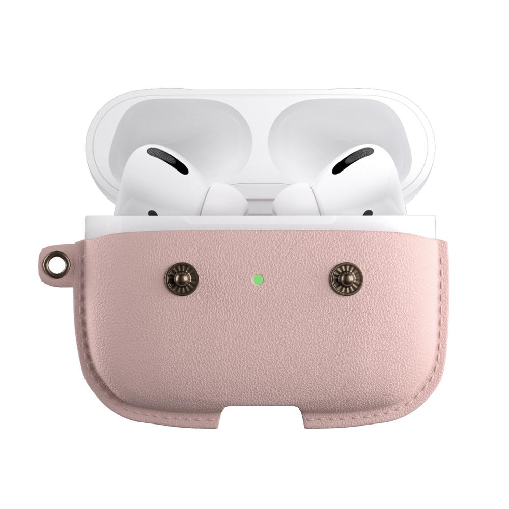 Woodcessories - Premium AirPod Pro Leather Necklace Strap Case - Old Rose