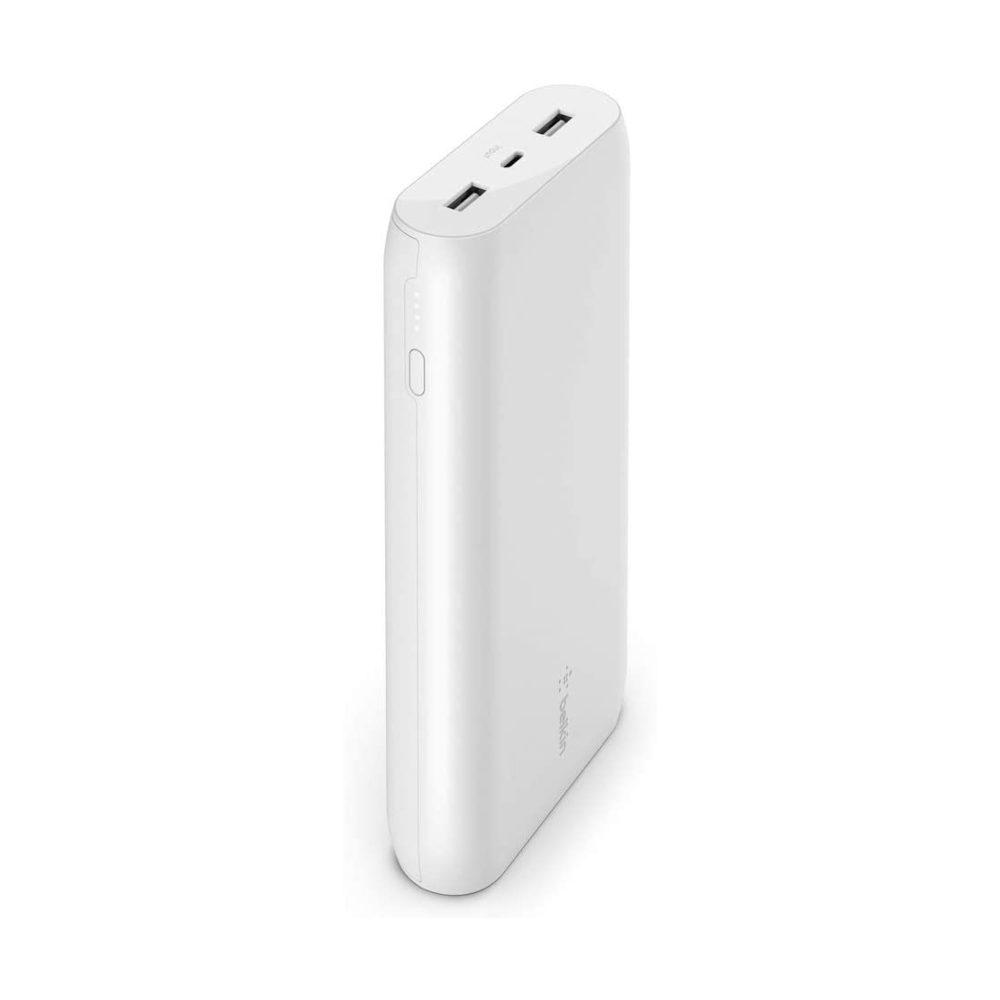 Belkin BOOSTCHARGE USB-C Powerbank 20K - Powerful 15W Tablet and Smartphone Charger w/ cable included, for iPad Pro 11/12.9" iPhone 11/11 Pro/11 ProMax/X/XS Max/8/8 SE, Google, Samsung, Huawei - White