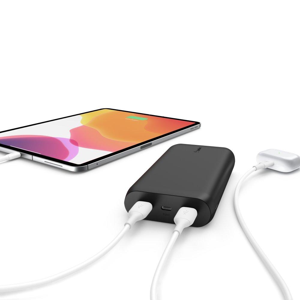 Belkin BOOSTCHARGE USB-C Powerbank 20K - Powerful 15W Tablet and Smartphone Charger w/ cable included, for iPad Pro 11/12.9" iPhone 11/11 Pro/11 ProMax/X/XS Max/8/8 SE, Google, Samsung, Huawei - Black