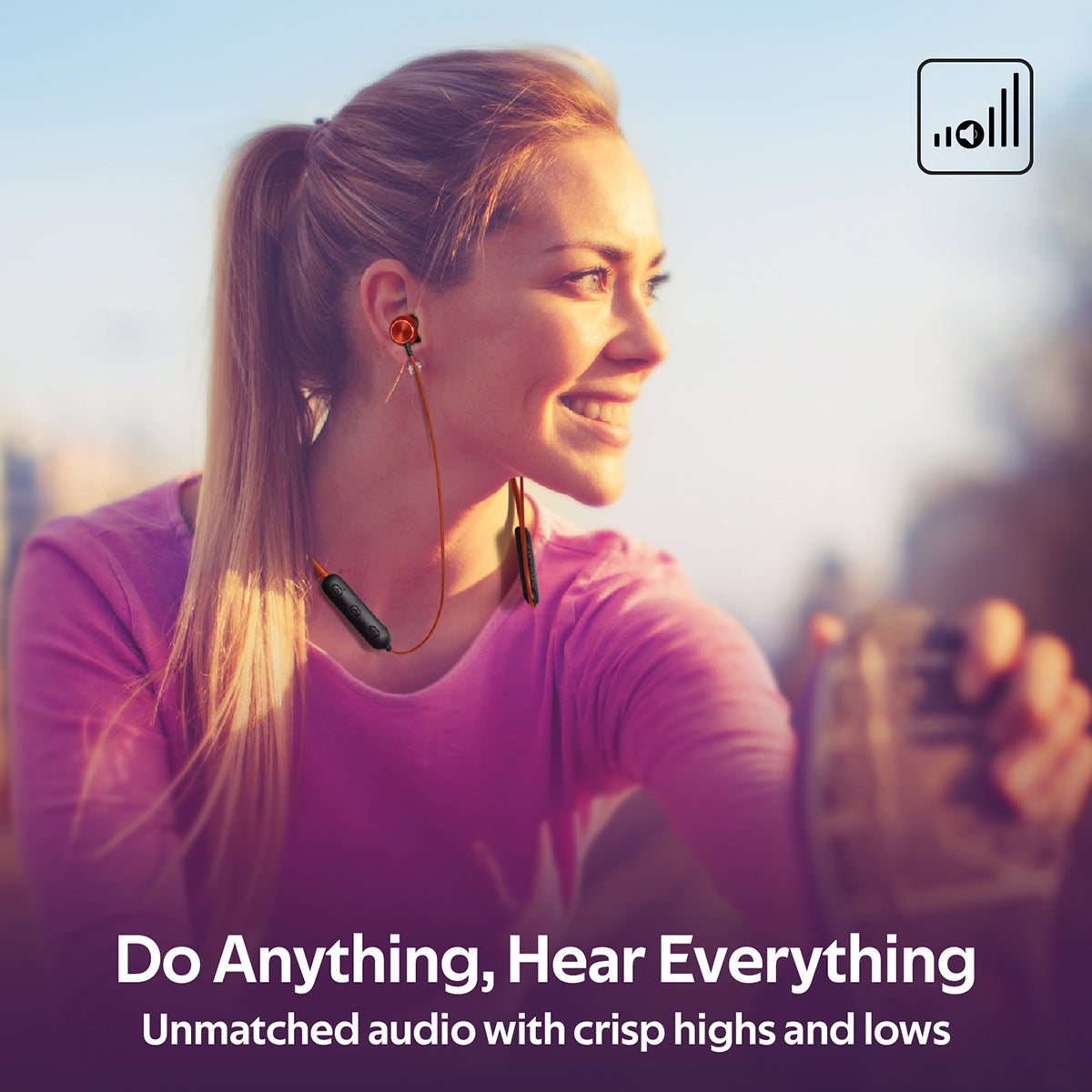 Promate - Wireless Earphones, Dynamic Neckband Bluetooth v5.0 Magnetic Closure Secure Fit Headphones with Built-In Hi-Res Mic, In-Line Multifunctional Control and Long Playtime for Smartphones, Running, Tablet, iPod, Bali Maroon