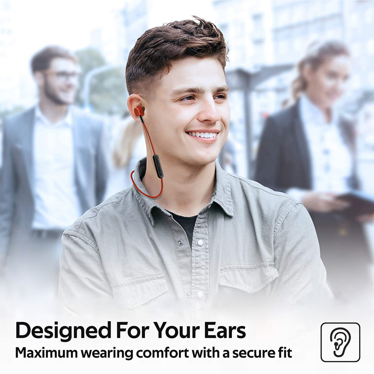 Promate - Wireless Earphones, Dynamic Neckband Bluetooth v5.0 Magnetic Closure Secure Fit Headphones with Built-In Hi-Res Mic, In-Line Multifunctional Control and Long Playtime for Smartphones, Running, Tablet, iPod, Bali Maroon
