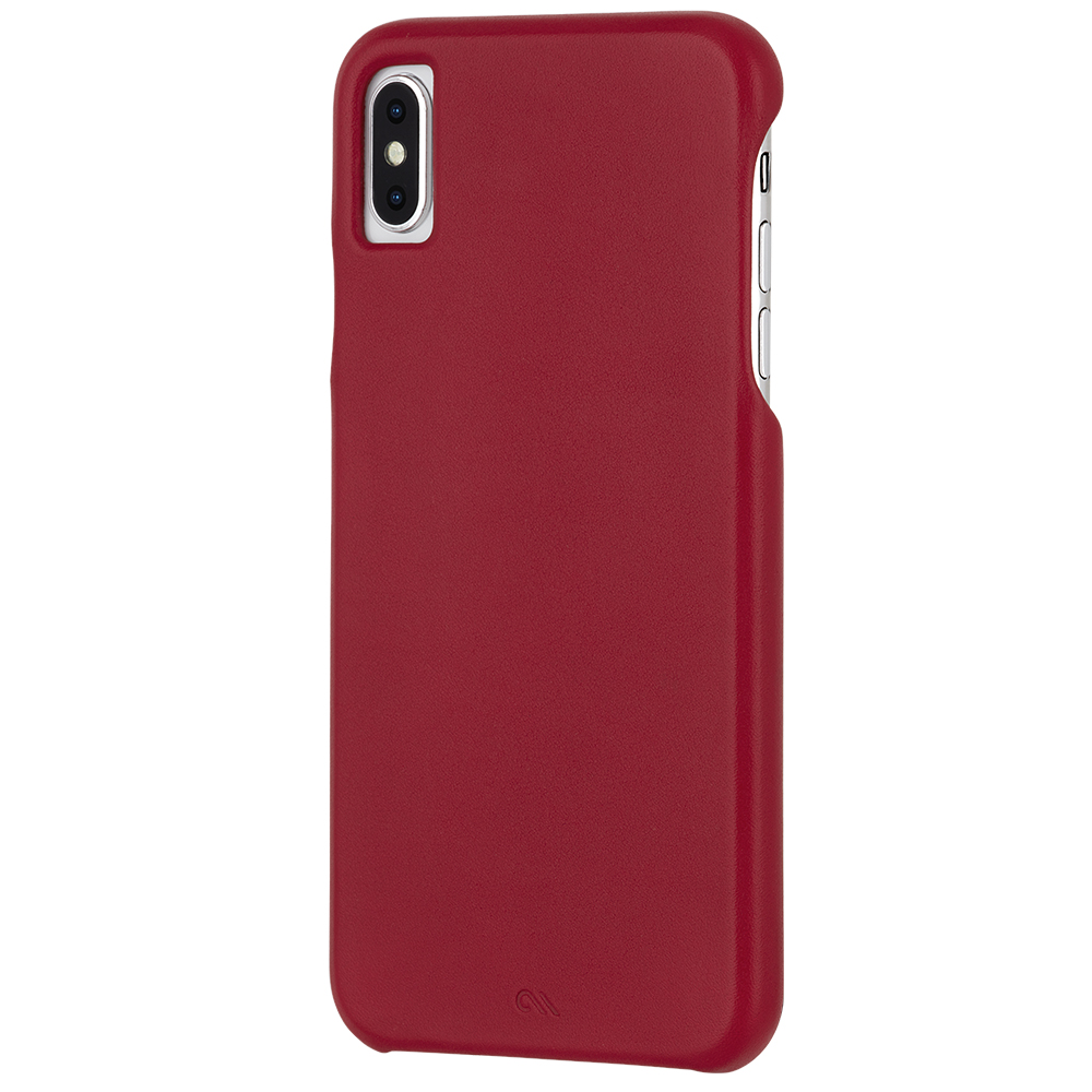 Case-Mate - Barely There Leather For iPhone XS Max - Cardinal