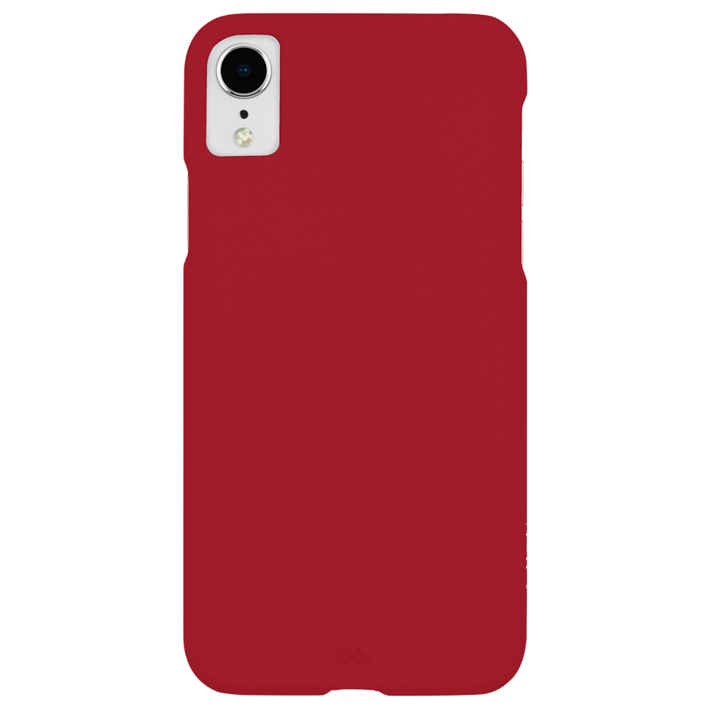 Case-Mate - Barely There Leather For iPhone XR Cardinal