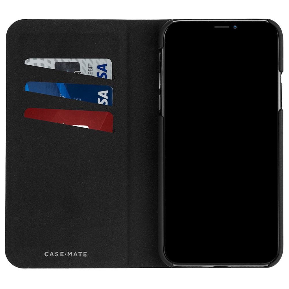 Case-Mate - Barely There Folio For iPhone XS Max Black