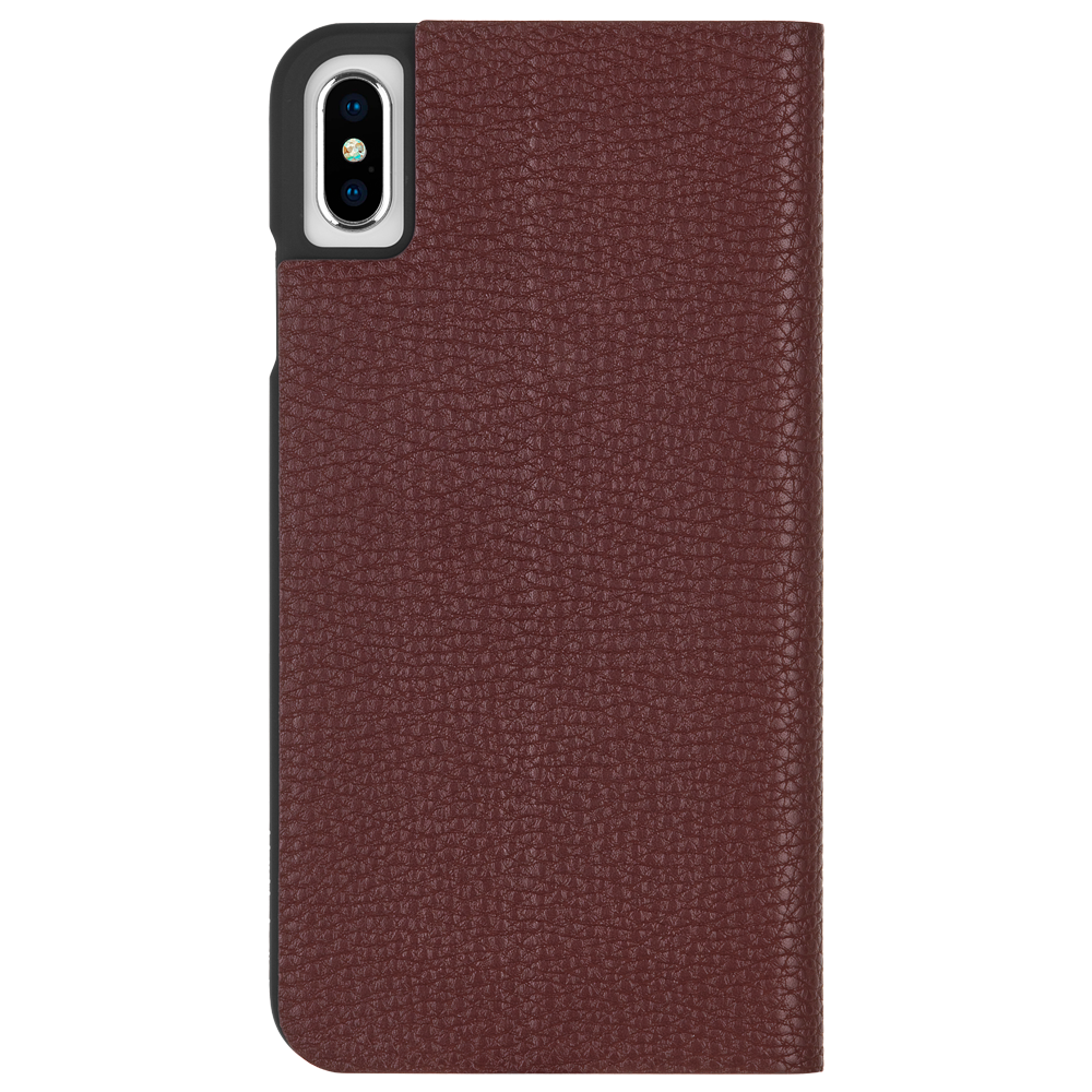 Case-Mate - Barely There For iPhone XS Max - Folio Brown