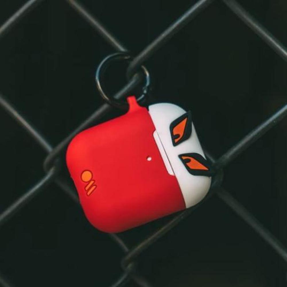 Case-Mate - AirPod Case - CreaturePods - Edge The Bad Boy  (White/Red)