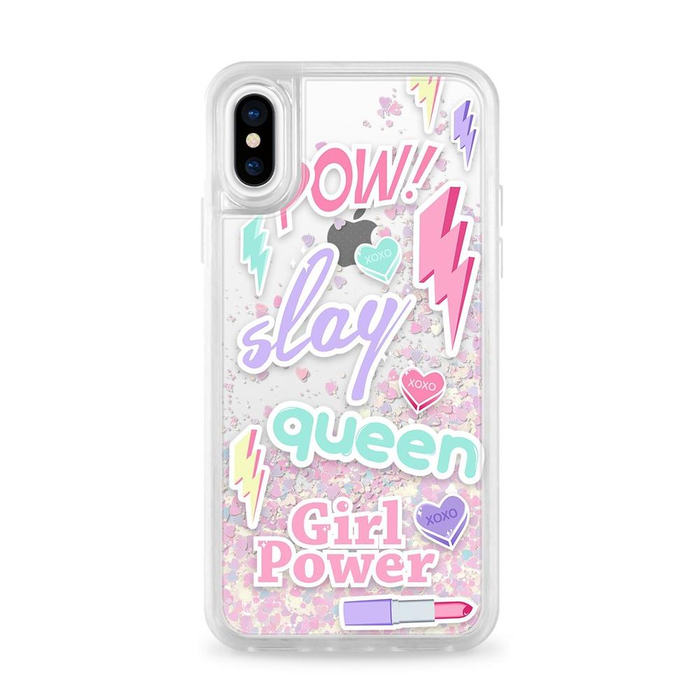 Casetify - Glitter Case Unicorn Slay Queen for iPhone XS/X