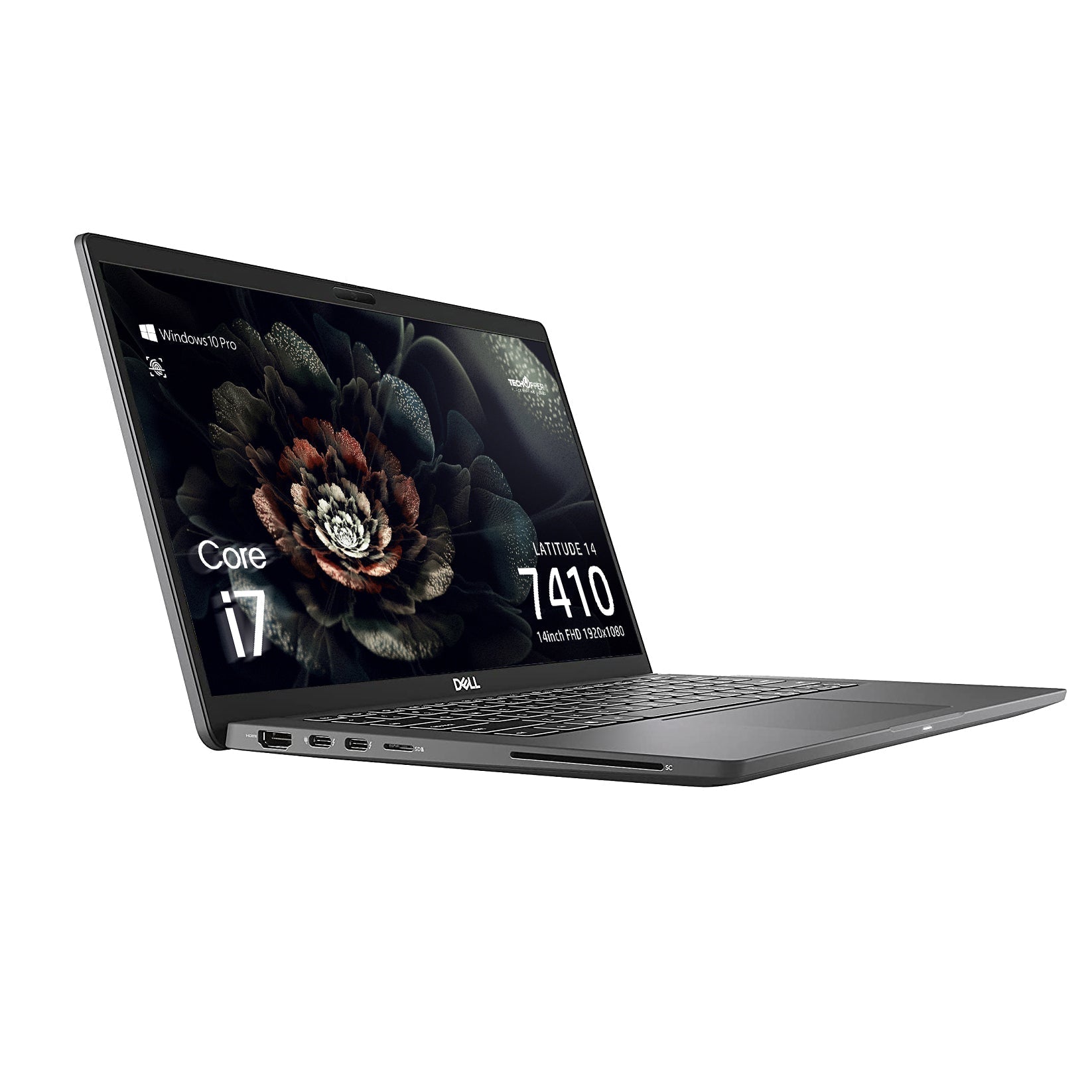 Dell Latitude 7410 Business Laptop - 14" Full HD, Intel Core i5-10310U, 8GB RAM, 256GB SSD, Intel UHD Graphics, FP Reader, Windows 10 Pro - Black