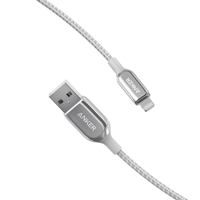 Anker Powerline+ III USB-A C to Lightning 10ft Silver - A8824H41