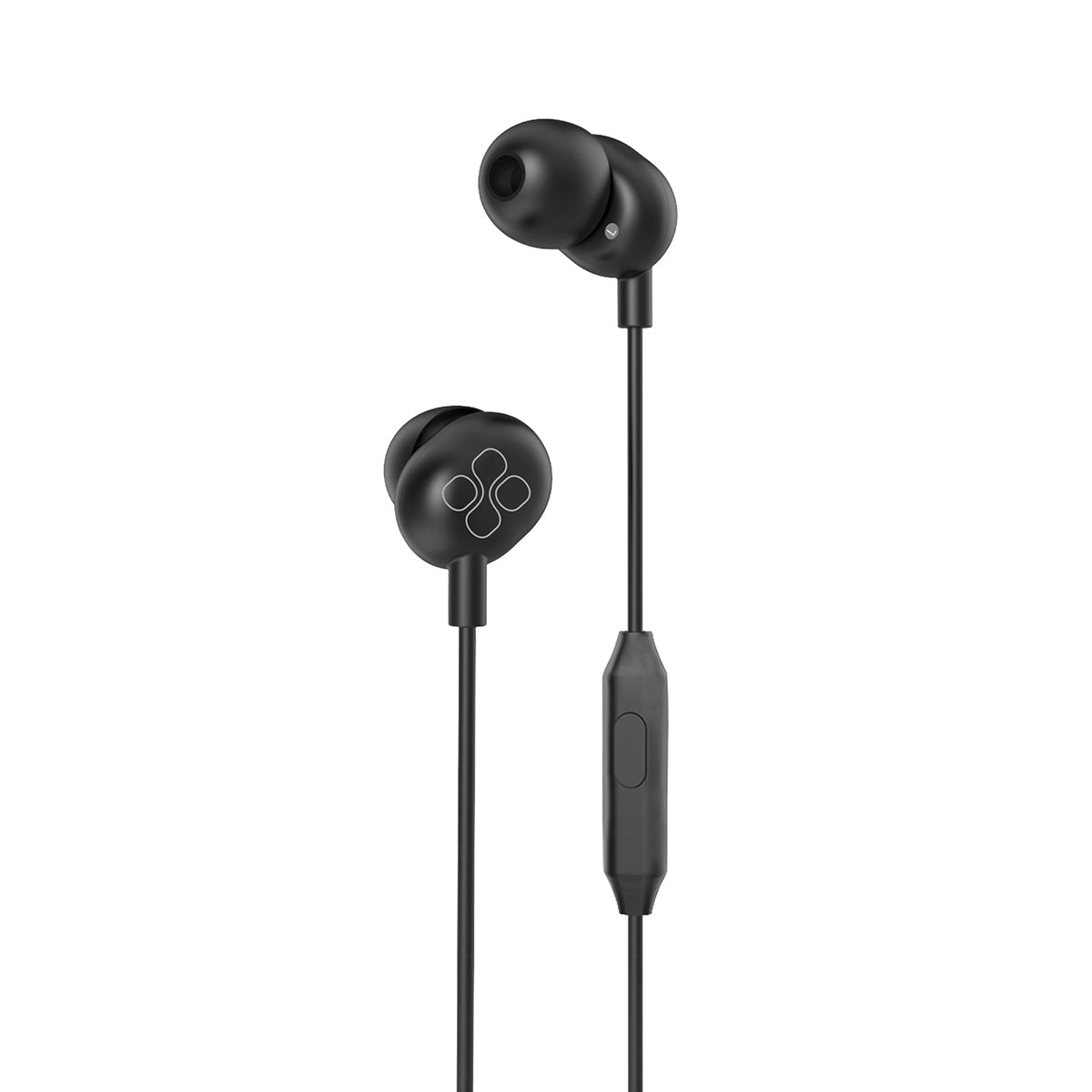 Promate - In-Ear Headphones, Premium Audio Enhanced Wired Earphones with Dynamic HD Driver, Hi-Res Built-In Mic, Comfortable Earbuds and 1.2m Tangle-free Cord for Smartphones, Tablets, Pc, MP3 Player, ICE Black