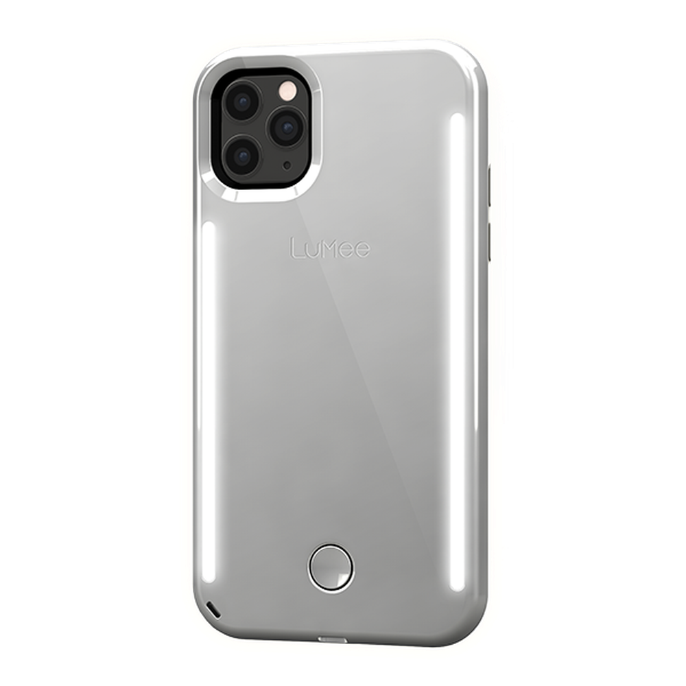 Lumee - Duo Case for iPhone 11 Pro Max  - Mirror - Silver