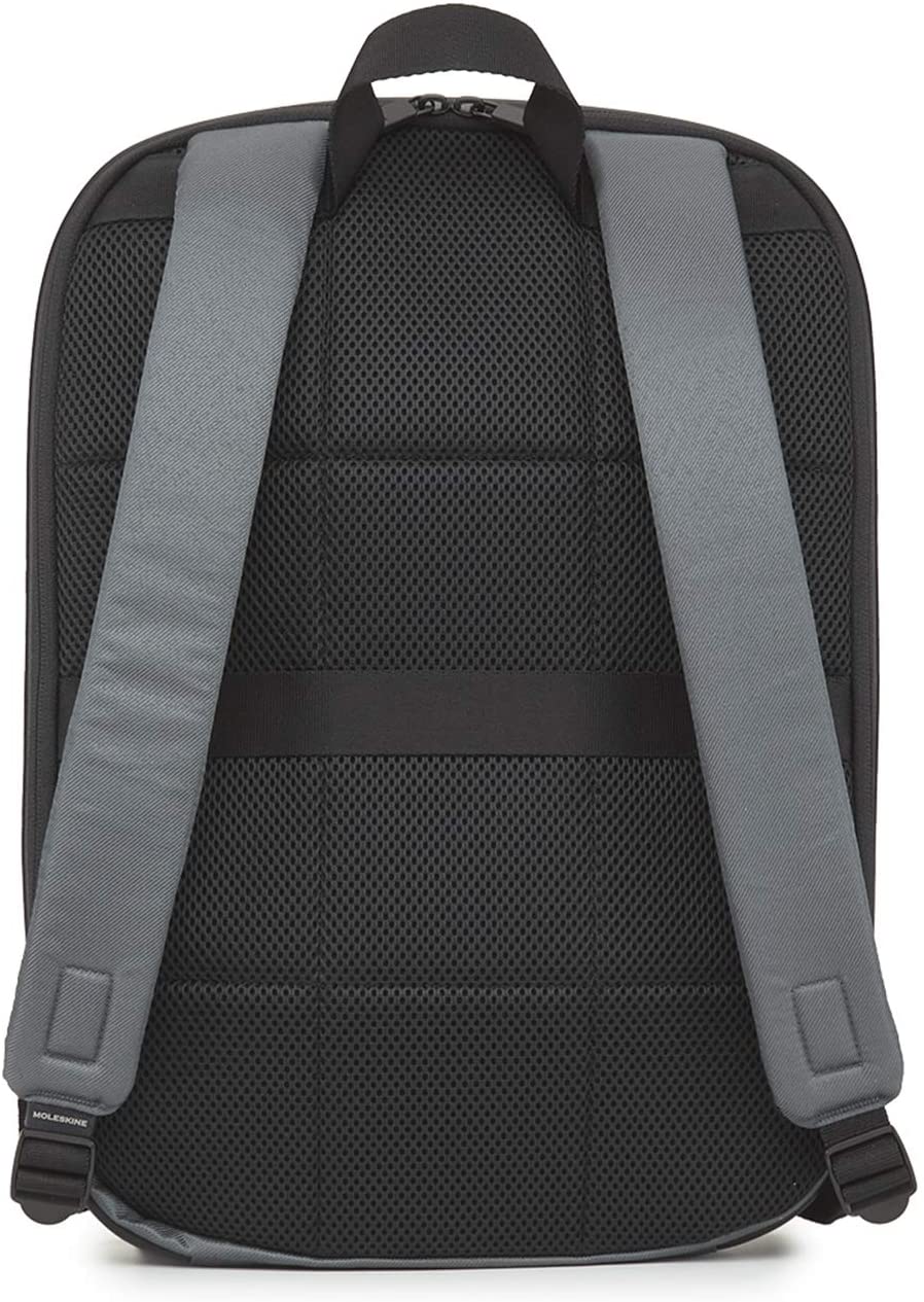 Moleskine Backpack PC Bag 15" Inches and Tablet, Backpack with Waterproof Material Water Resistant, Grey, 35 x 27 x 9.5 cm