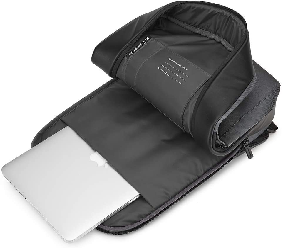 Moleskine Backpack PC Bag 15" Inches and Tablet, Backpack with Waterproof Material Water Resistant, Grey, 35 x 27 x 9.5 cm