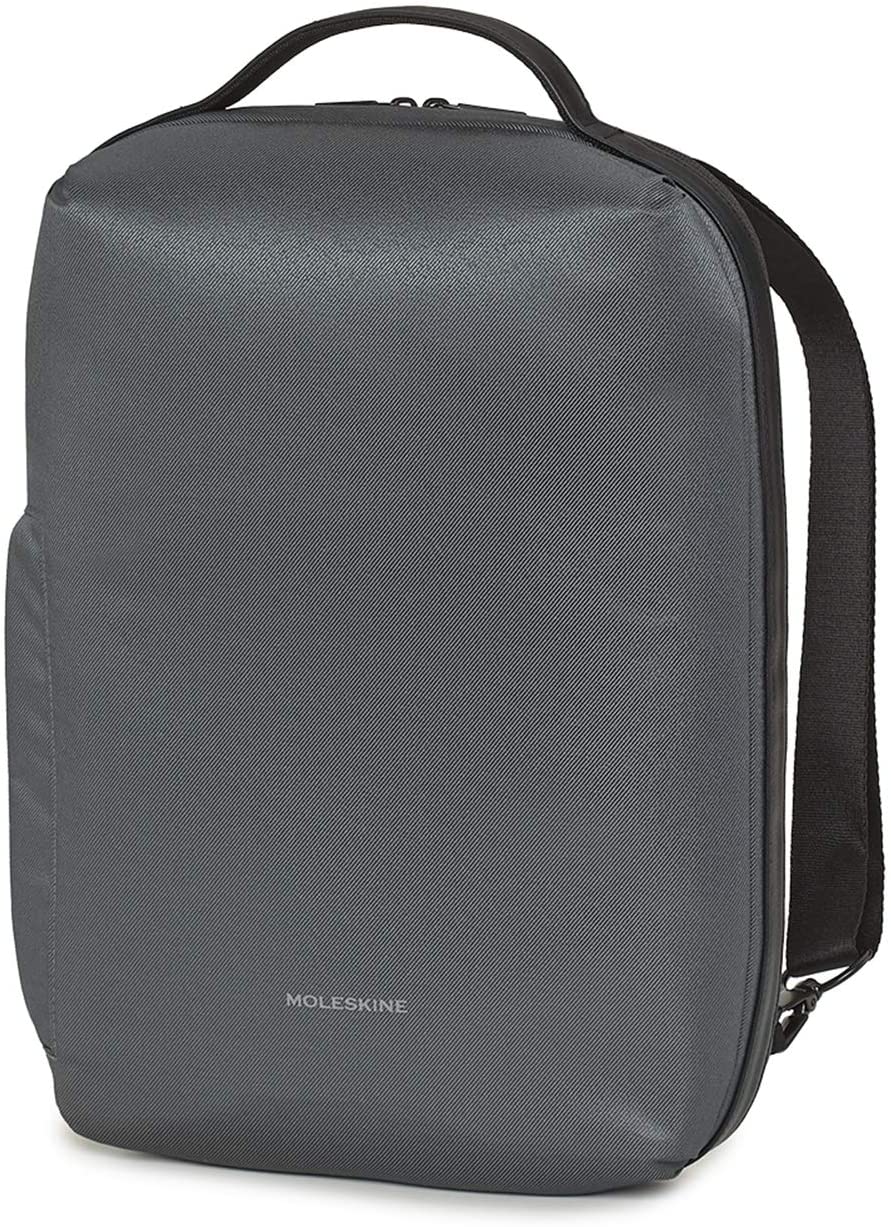 Moleskine Backpack Laptop Bag Vertical Bag PC 15" Inches and Tablet - Backpack with Waterproof Material Water Resistant, Compatible with Computer and Tablet Up to 15", Grey