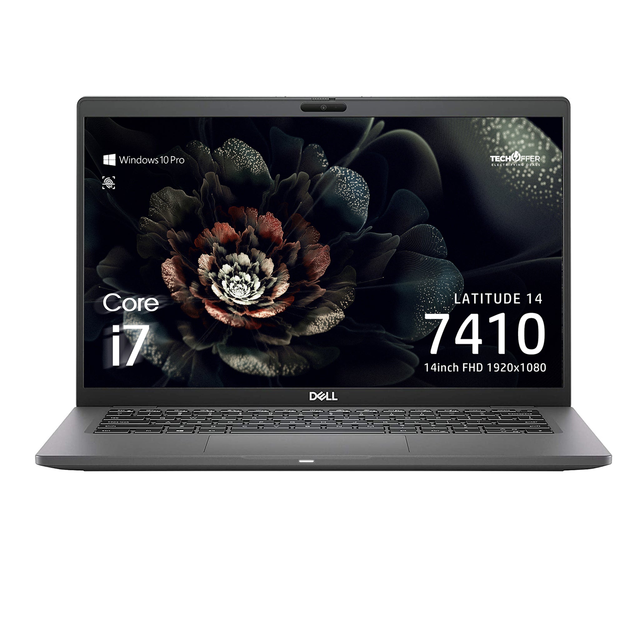 Dell Latitude 7410 Business Laptop - 14" Full HD, Intel Core i5-10310U, 8GB RAM, 256GB SSD, Intel UHD Graphics, FP Reader, Windows 10 Pro - Black