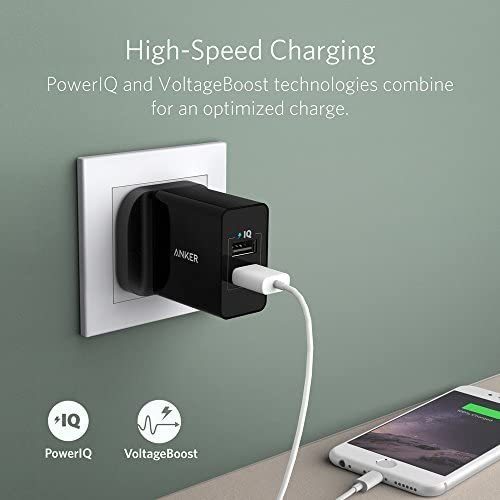 Anker Powerport 24w 2 Usb Port Black - A2021K11