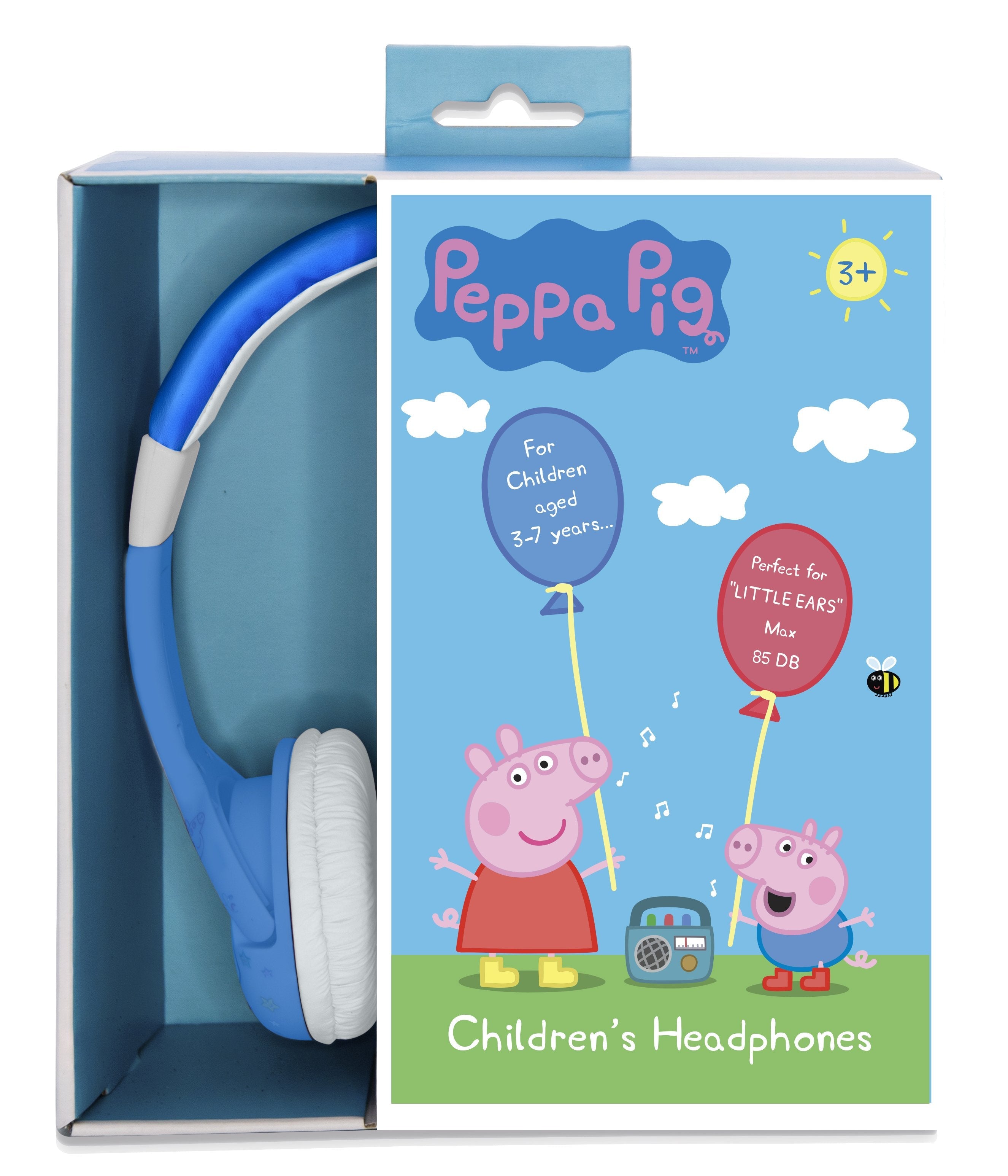 OTL Peppa OnEar Wired Headphone - Safe Volume Limiting @85dB, Foldable & Adjustable, Superb Sound Quality,  Works w/ Smartphones, Tablets, Ninetendo Switch, Laptops & devices w/ 3.5mm port - George