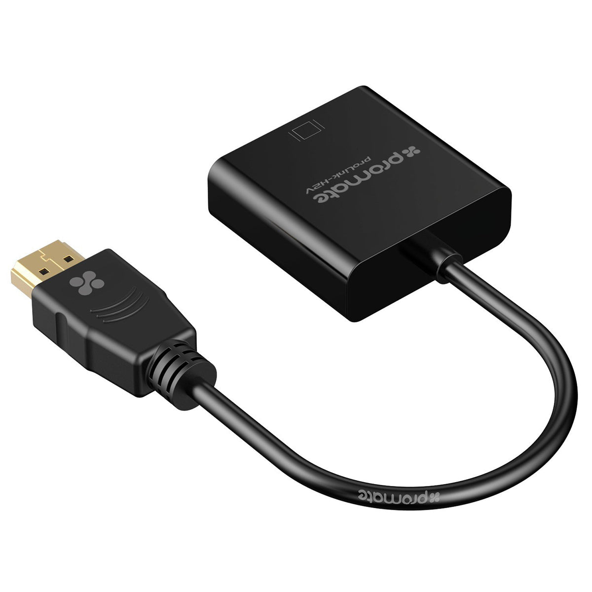 Promate HDMI TO VGA Converter Adapter Cable 1080P Male to Female for PC DVD HDTV and Laptop –  PROLINK-H2V Black