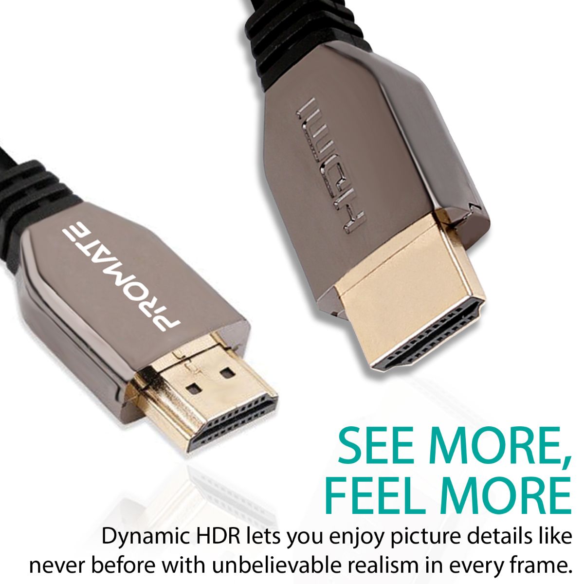 Promate - HDMI Cable 8K, Ultra 8K HDMI 2.1 High-Speed Cable with 48Gbps Transfer Speed, 3D Support, 3m Tangle-Free Cord and Enhanced Audio Return Channel (eARC) for Nintendo Switch, Apple TV, Netflix, ProLink8K-300