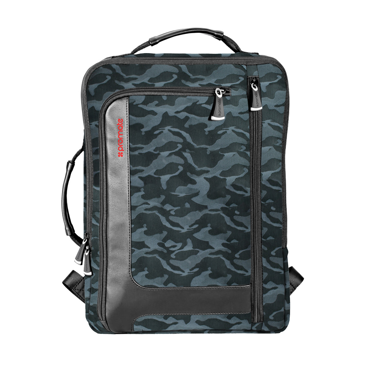 Promate - Laptop Back Pack, Lightweight Anti-Theft Business Laptop Backpack with Secure Storage, Organizer, and Multiple Quick Access Pockets for Travel, Laptop, Hiking, Quest-BP Camouflage