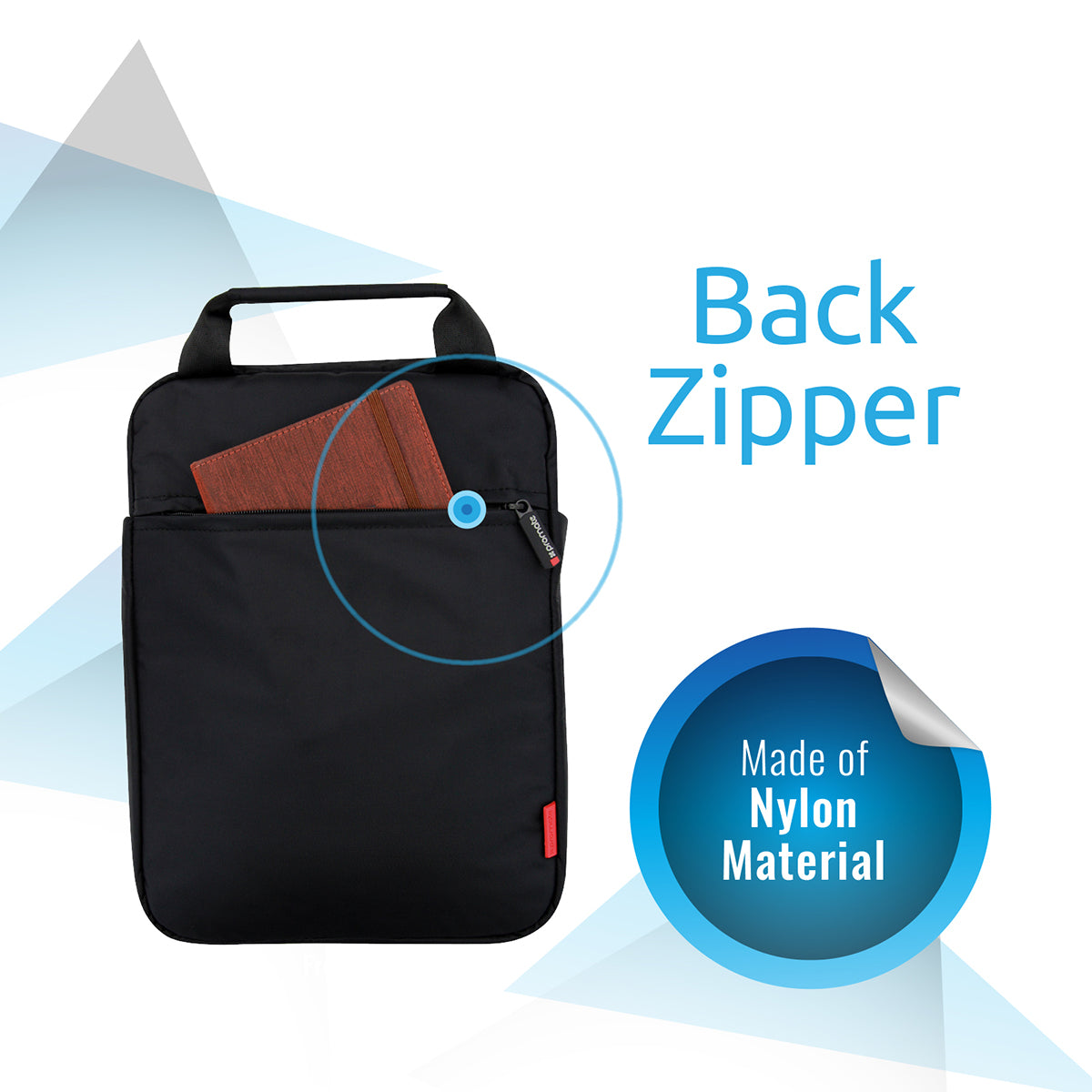 Promate - Heavy Duty Messenger Bag for iPad Tablet Laptop upto 13.3 inches, Rebel-MB.Black