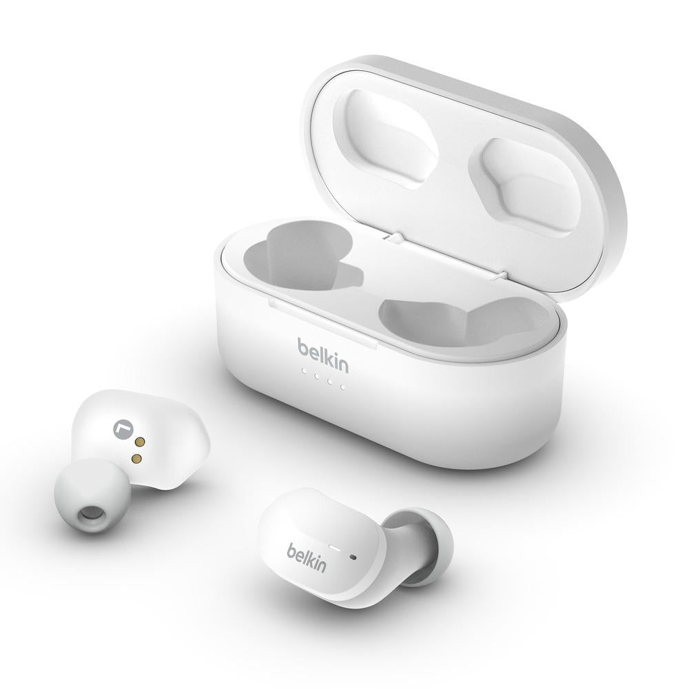 Belkin - SOUNDFORM True Wireless Earbuds - White