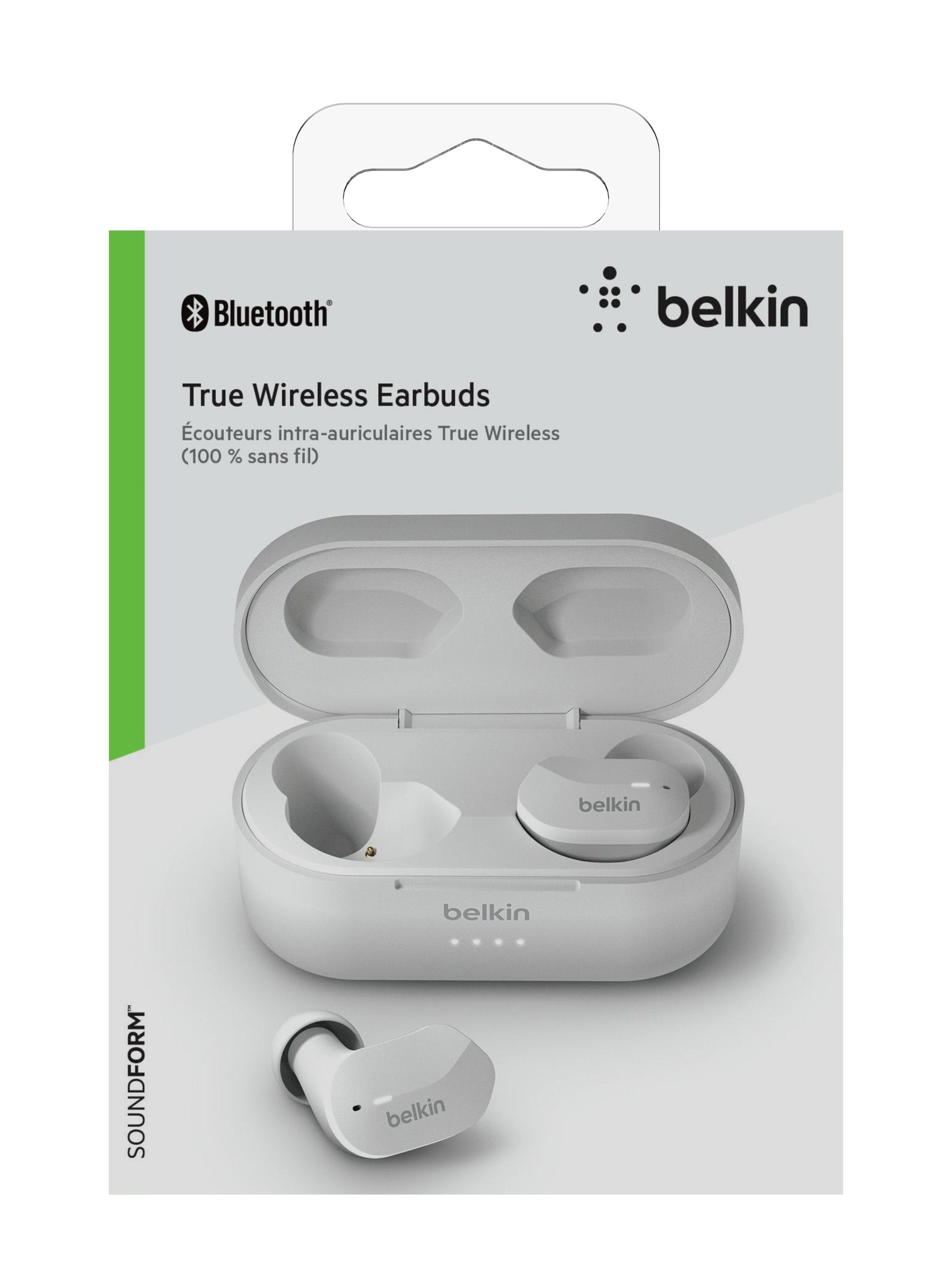 Belkin - SOUNDFORM True Wireless Earbuds - White