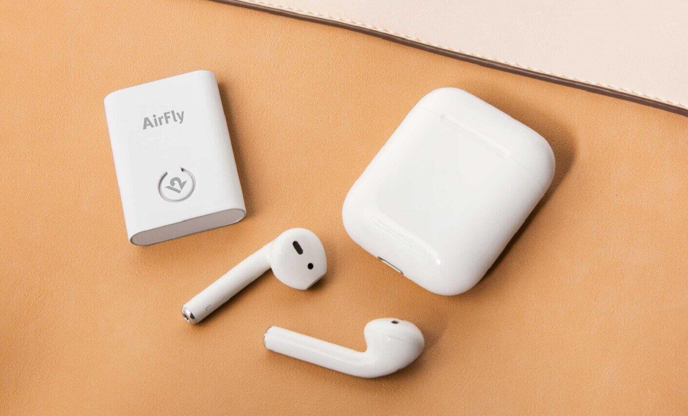 Twelve South - Airfly Airpod Bluetooth Dongle For Air Flights - White