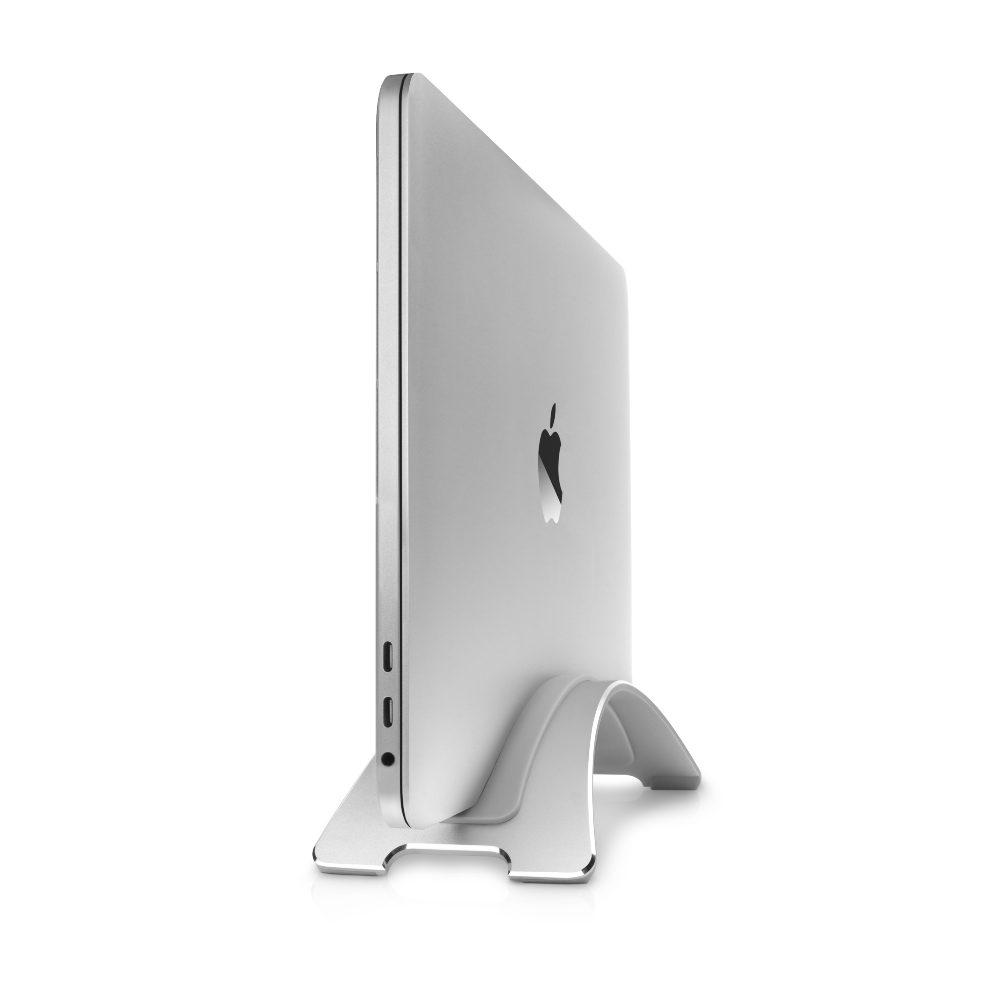 Twelve South BOOKARC Vertical Macbook Stand - Ergonomic Vertical Stand, Desktop Space Saver, Premium Aluminum Cradle/Holder for Apple Macbook Air 13" & MacBook Pro 13/15/16" - Silver