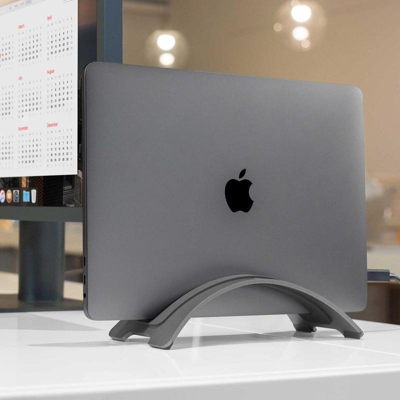 Twelve South BOOKARC Vertical Macbook Stand - Ergonomic Vertical Stand, Desktop Space Saver, Premium Aluminum Cradle/Holder for Apple Macbook Air 13" & MacBook Pro 13/15/16" - Space Grey