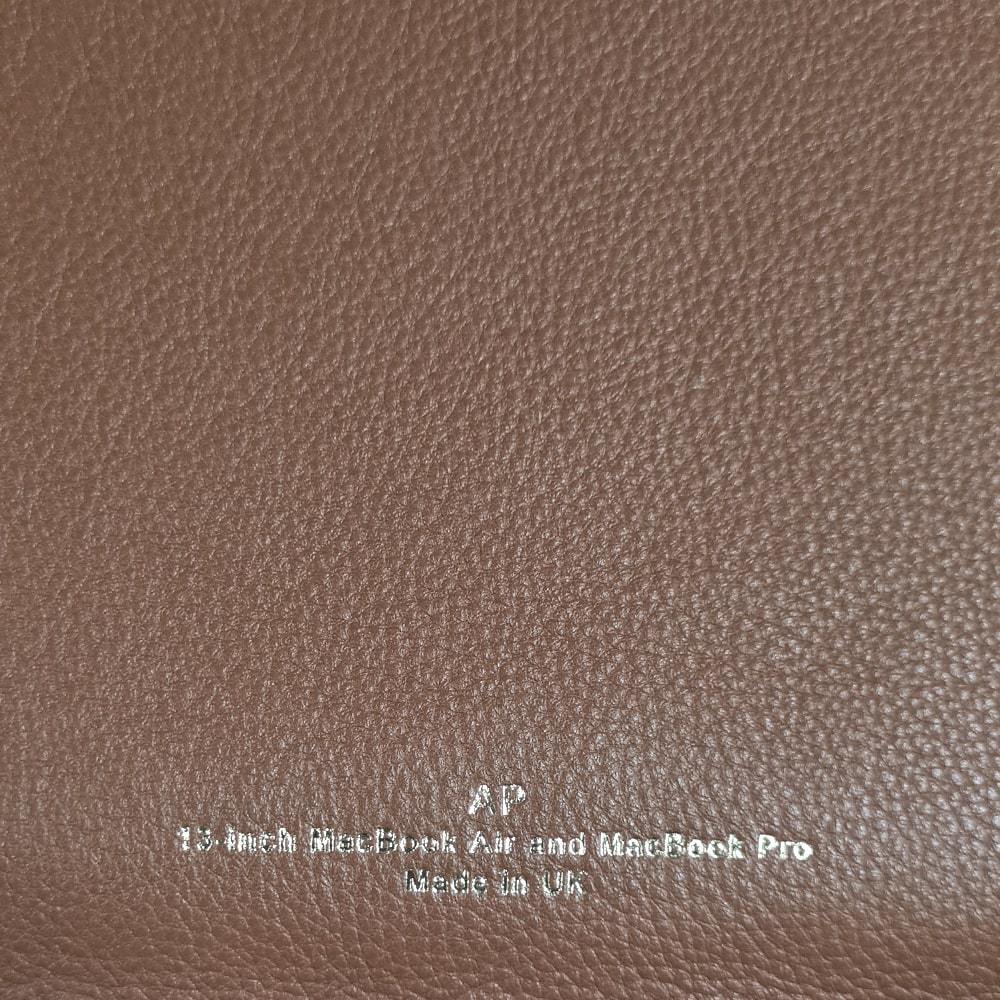 Tan Brown Premium Leather Laptop Sleeve with Gift Box