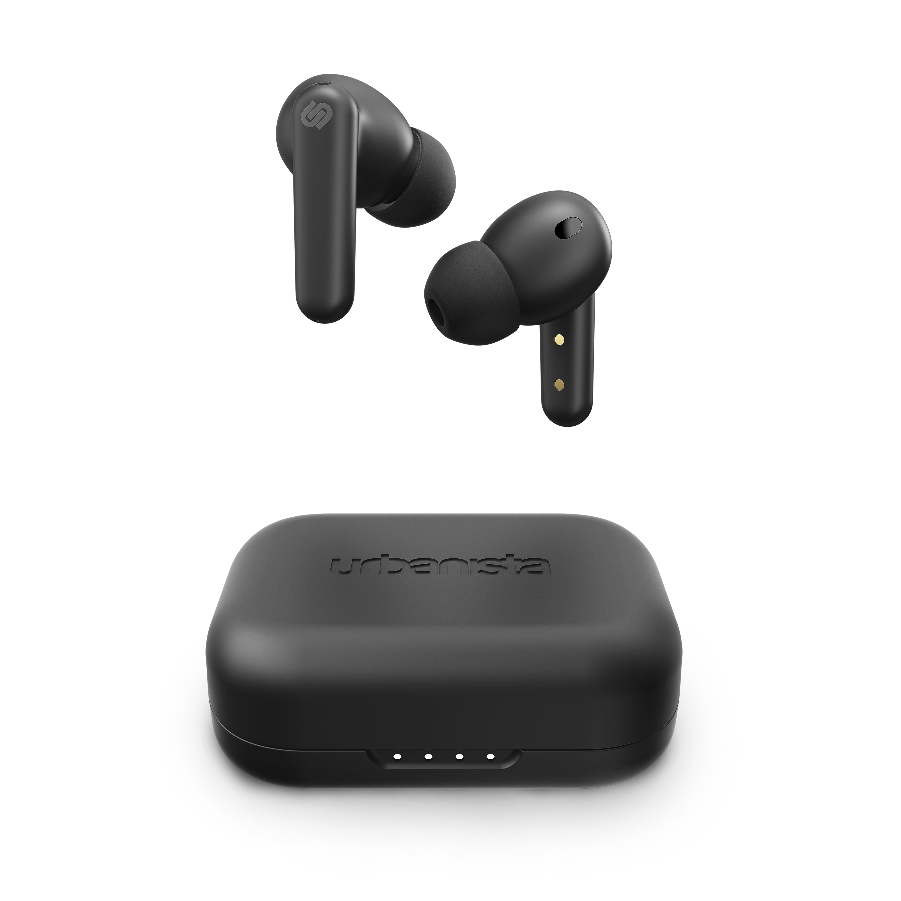 Urbanista LONDON Active Noise Cancelling True Wireless Earphone - Bluetooth 5.0, 25Hr Battery Life, Touch Control, In-Ear Detection, Wireless Charging, for Smartphones, Tablets, PCs & Laptops - Black