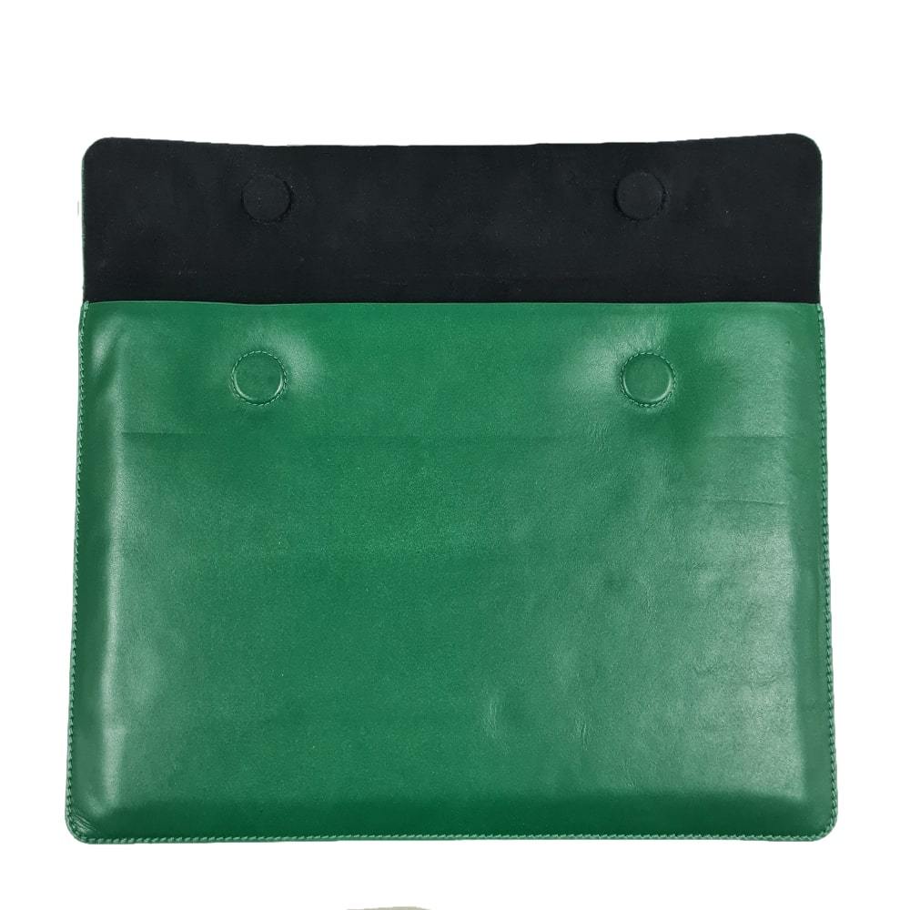 Vintage Compact Solid Green Laptop Envelope