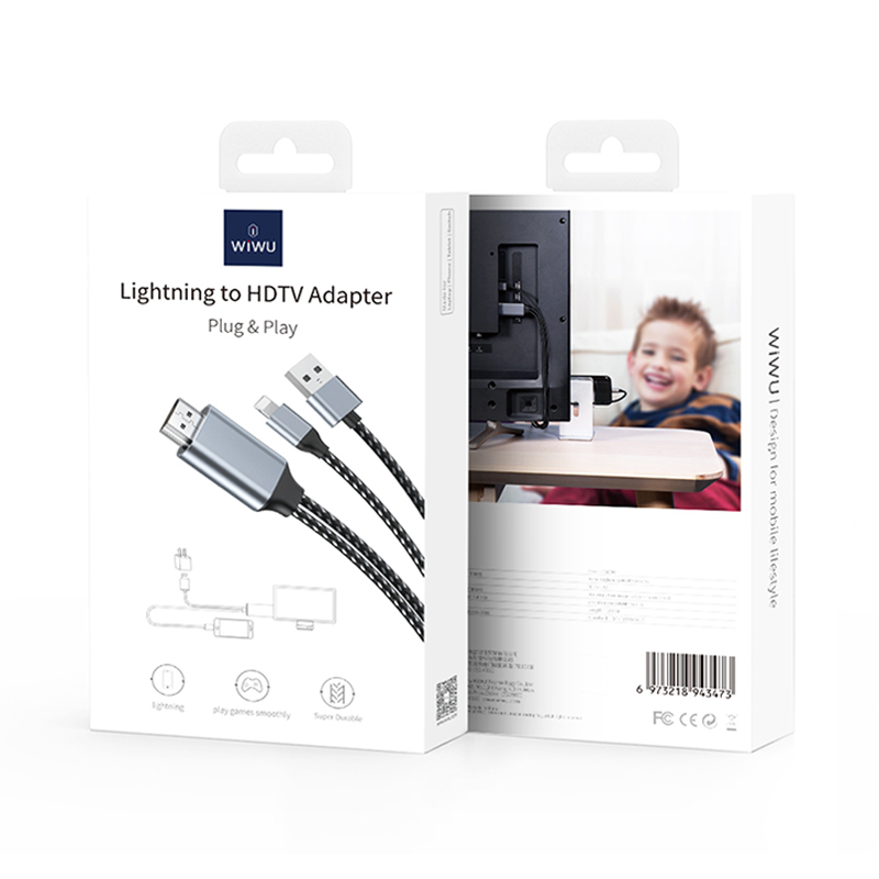 WIWU Plug & Play Lightning To HDTV Cable Adapter