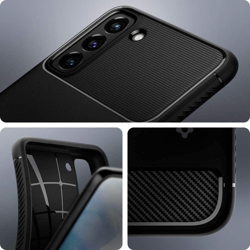 Spigen Rugged Armor designed for Samsung Galaxy S21 PLUS case cover - Matte Black