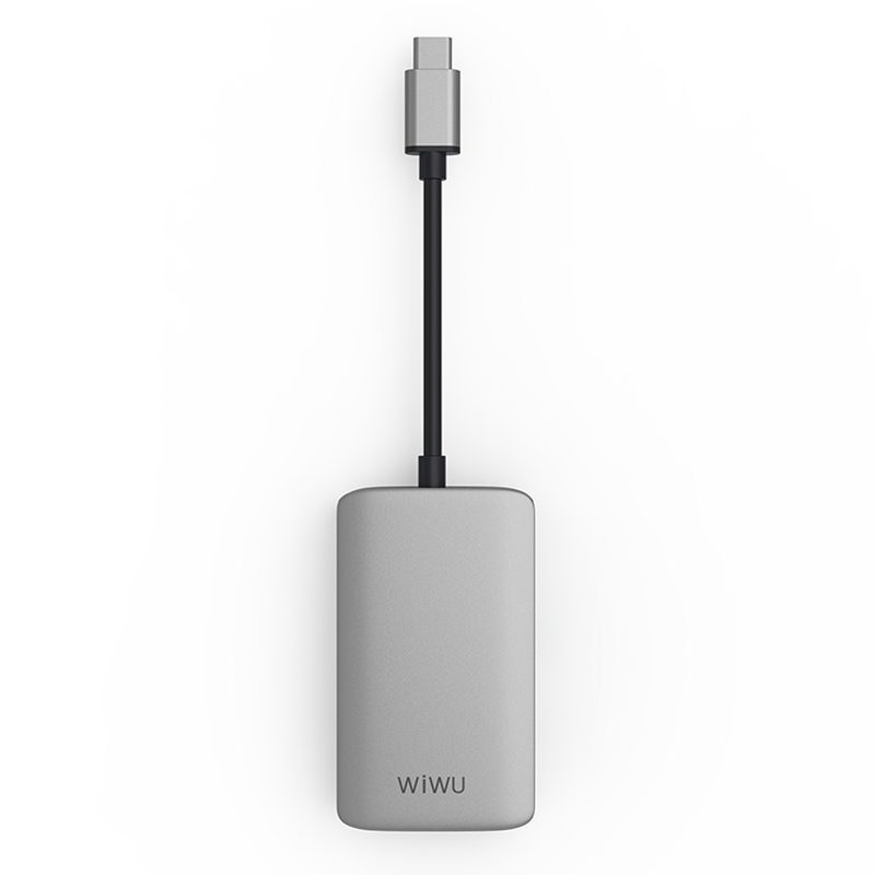 WIWU Alpha 5 In 1 USB-C Hub A513HVP - Gray