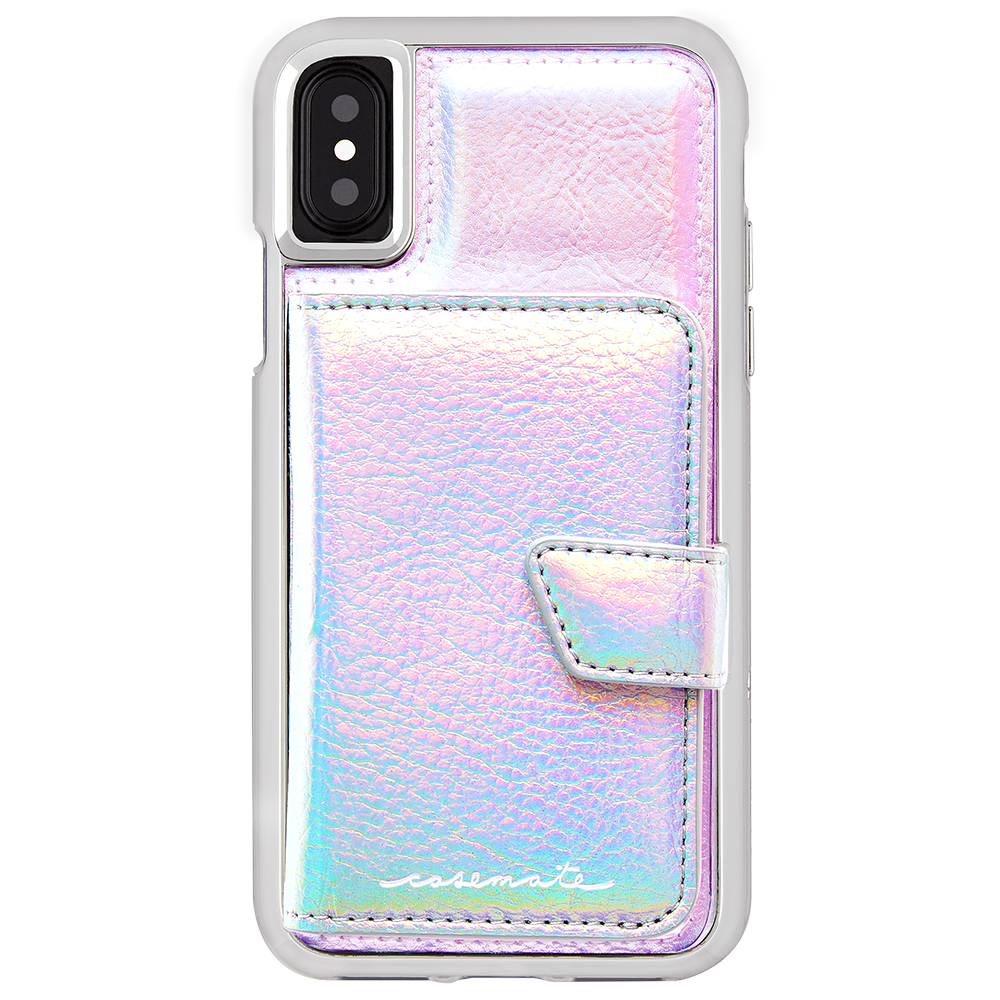Case-Mate - Compact Mirror Case for iPhone XS/X Iridescent