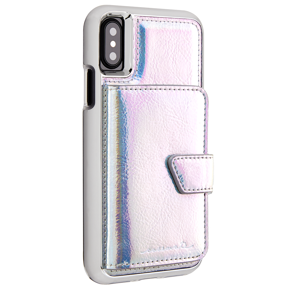 Case-Mate - Compact Mirror Case for iPhone XS/X Iridescent